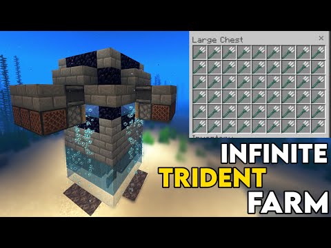 Minecraft Easy Drowned/Trident Farm 1.20.4+ [java edition]