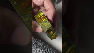 Download lagu Gold Lab Grown Opal one year in the growth process cutting polishing #shorts mp3