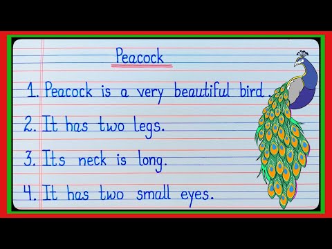 10 lines essay on Peacock in English||Essay on Peacock in English ||Peacock||