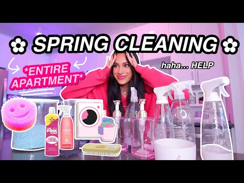 ✿ SPRING CLEANING ✿ my ENTIRE apartment... | honeybobabear