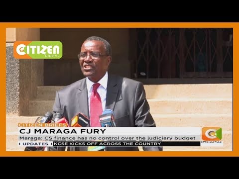 Chief justice David Maraga lashes out at executive over judiciary budget cuts