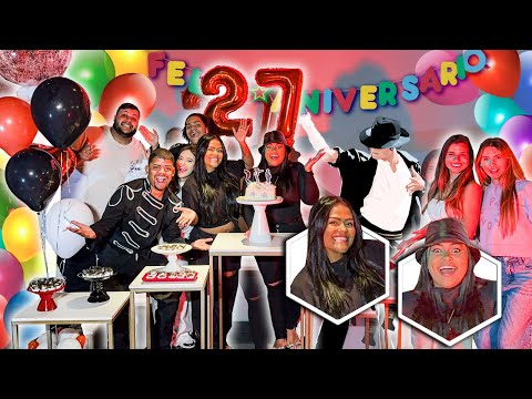 FIZ UMA FESTA SURPRESA DE NIVER DO MICHAEL JACKSON PARA A CAROL!!!