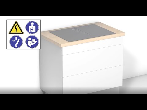 Installation of Bosch 2-in-1 cooktops with integrated ventilation