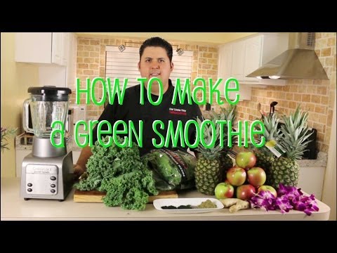 How to make green smoothies with spirulina | Healthy vegan smoothie recipe