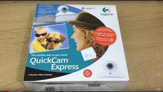 Early Logitech QuickCam Express Webcam from 1999.  Hardware & Software Review, + Unboxing.