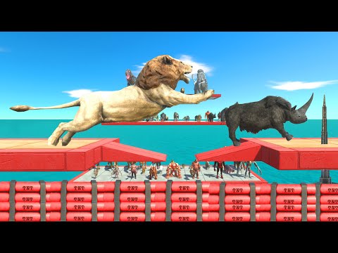 Dynamite Jump Challenge – Can You Survive This? - Animal Revolt Battle Simulator