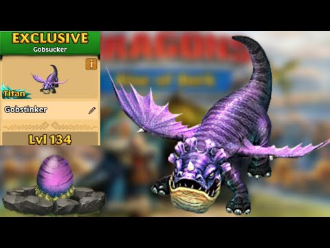 Gobstinker Max Level 134 Titan Mode - Exclusive Gobsucker - Dragons:Rise of Berk