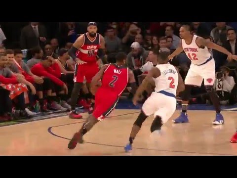John Wall and Carmelo Anthony Duel at the Garden
