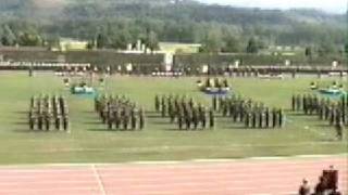 preview picture of video 'Granatieri di Sardegna 2° Reggimento Cengio Saggio dimostrativo allo stadio di Orvieto (1994)'