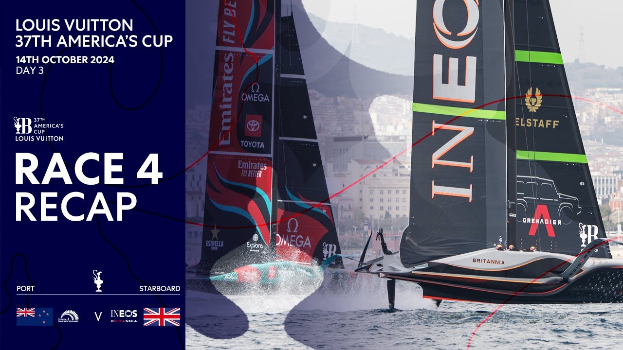 Louis Vuitton 37th America's Cup Race 4 Recap | Emirates Team New Zealand vs INEOS Britannia