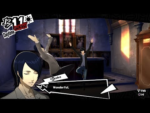 Persona 5 -   Church with Yusuke Emperor Confidant Rank 5! HQ