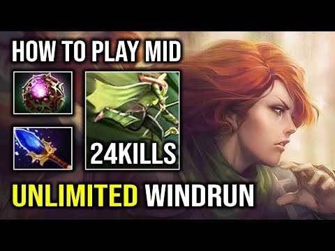 How to Play Mid Windranger in 7.33 Like a Pro with Unlimited Invisible Windrun Dota 2