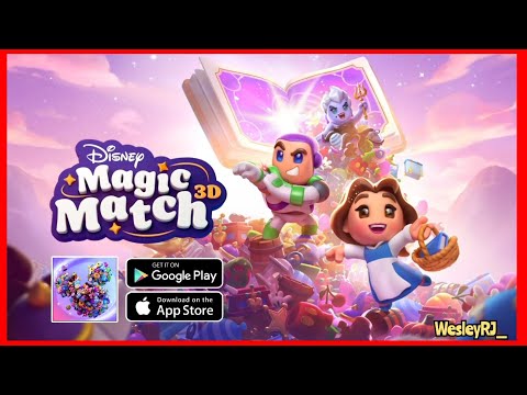 DISNEY MAGIC MATCH 3D | GAMEPLAY, PUZZLE, MATCHING, MOVIE ITEMS (Android/IOS) FREE - YouTube