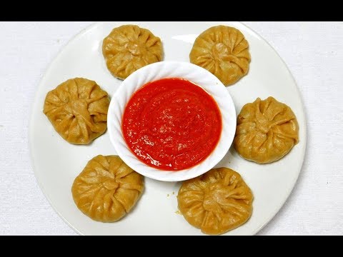 വെജിറ്റബിൾ മോമോസ് | Veg Momos Recipe in Malayalam | Vegetarian Dim Sum Recipe | Momo Sauce Recipe