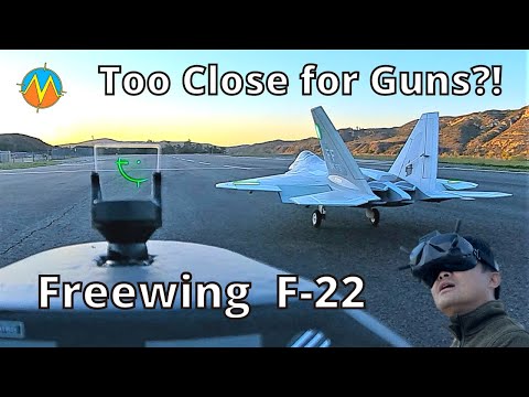 💥FPV Dogfight - Too Close for Guns vs Freewing F-22 Raptor 90mm