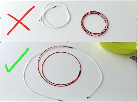 straighten curled knitting needle cords