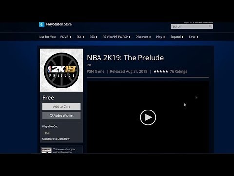 HOW TO DOWNLOAD NBA 2K19 PRELUDE ON PS4