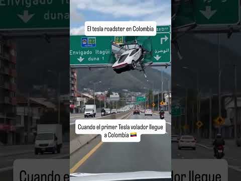El tesla roadster en Colombia