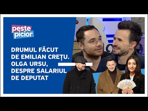 Peste Picior - Drumul făcut de Emilian Crețu.Olga Ursu, despre salariul de deputat