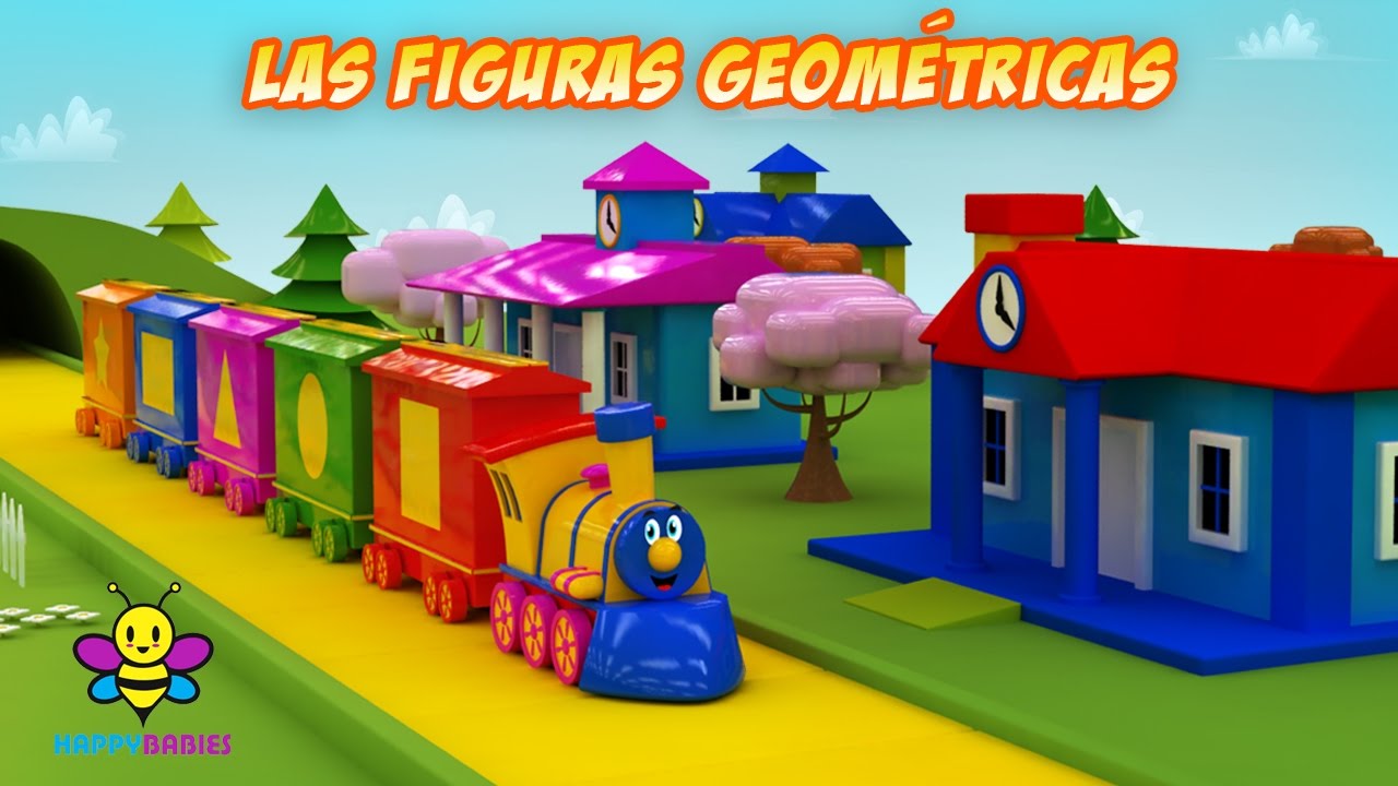 Tren de las formas - las figuras geometricas para niños - Happy Babies