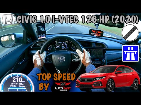 Honda Civic 1.0 VTEC Turbo - TOP SPEED DRIVE AUTOBAHN POV