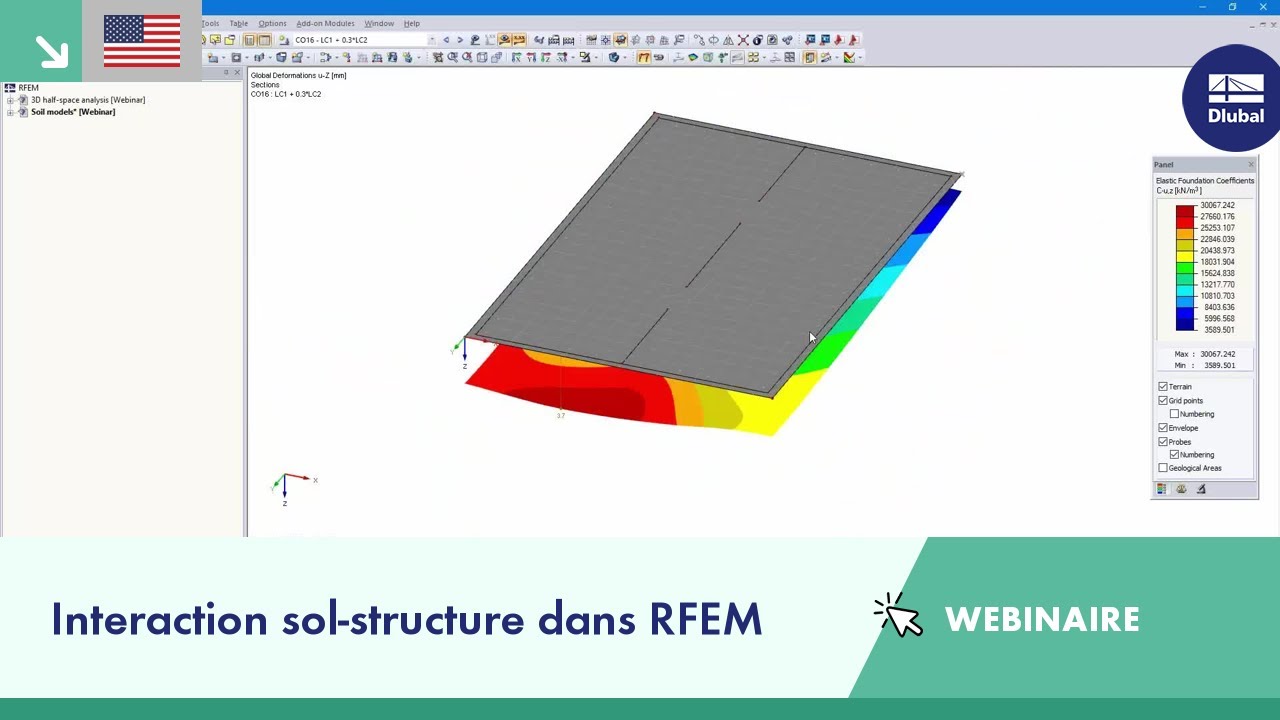 Interaction sol-structure dans RFEM