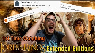 So I watched the LOTR Extended Editions for the fi
