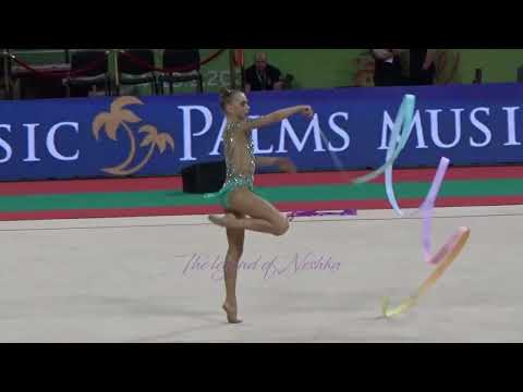 Hélène KARBANOV (FRA) ribbon - 2022 worlds Sofia Qualifs