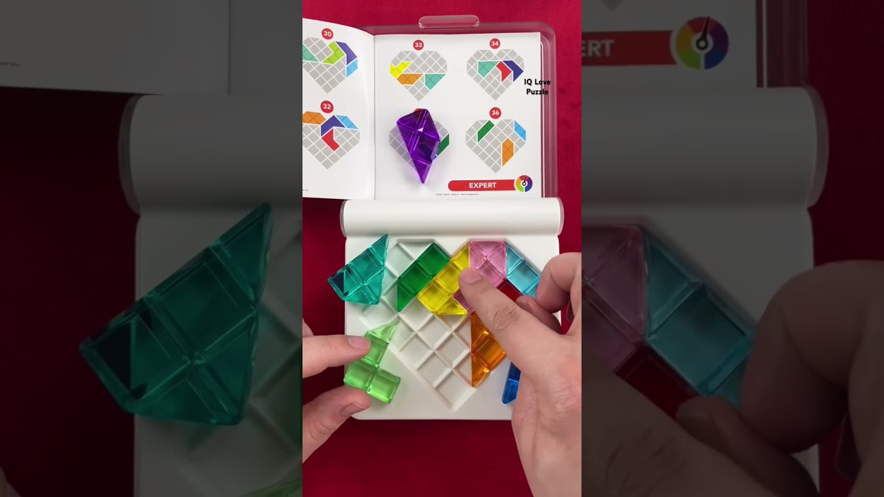 Pack the pieces into the heart shape frame. #shorts