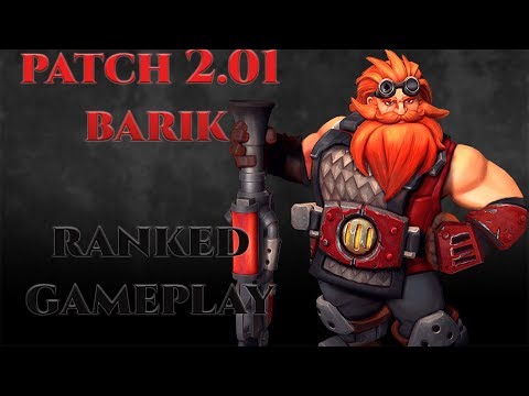 [Paladins]  Patch 2.01 Buffed Barik Ranked Gameplay + Build