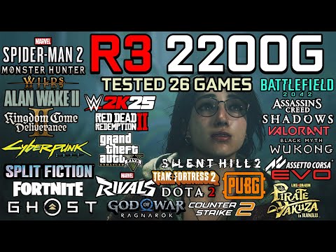 Ryzen 3 2200G in 2025 : Test in 26 Games - Gaming Test in 2025