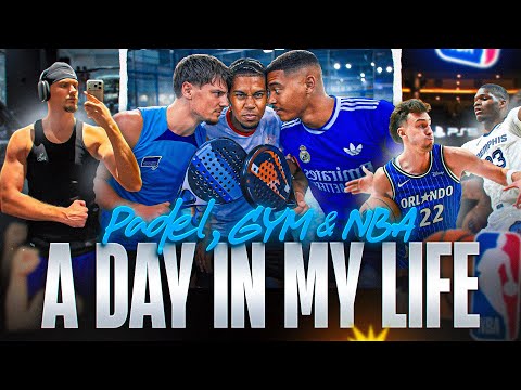 PADEL MATCH AGAINST WILLY AND SIDNEY 😱🎾 A DAY IN THE LIFE with training, padel and an NBA game 🏀