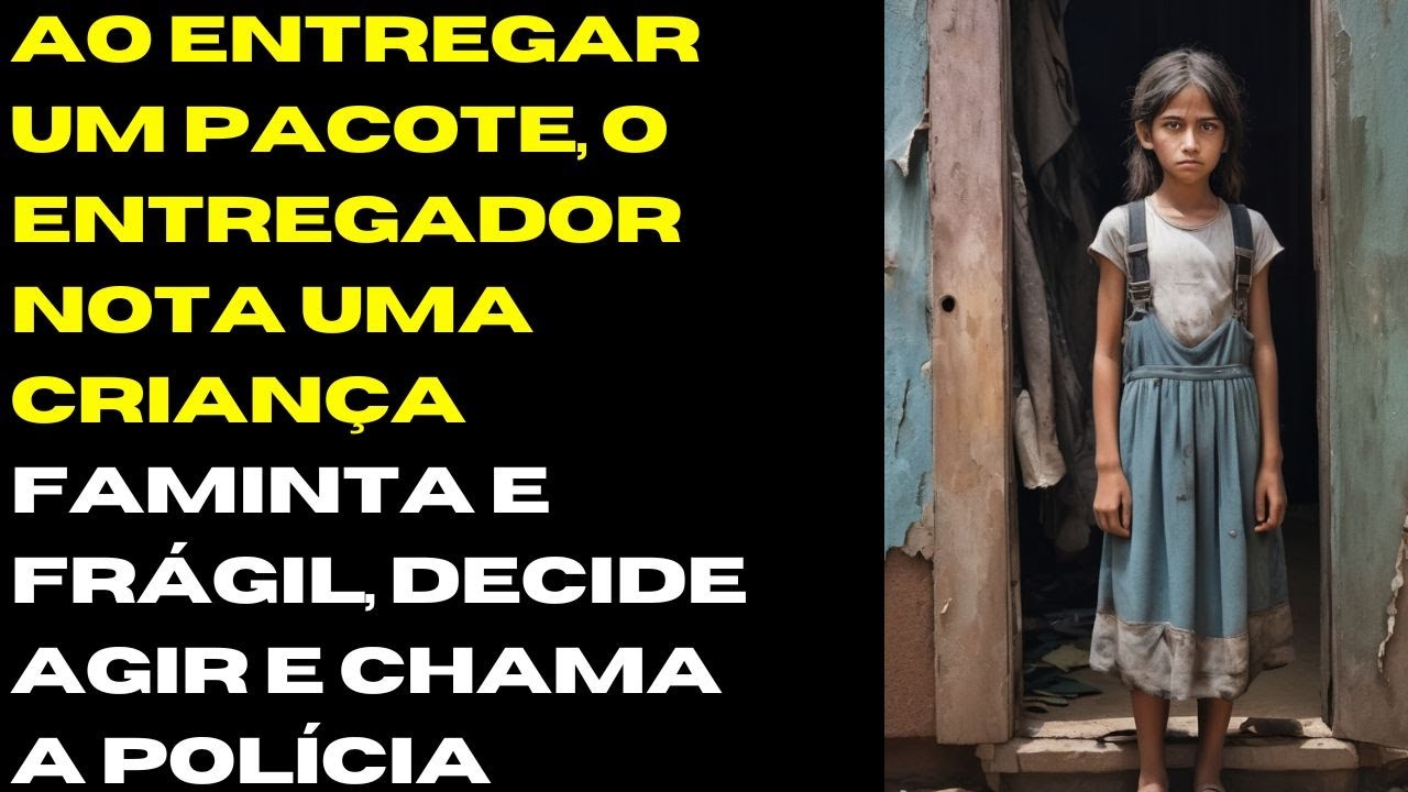 Ao entregar um pacote, o entregador nota uma criança faminta e frágil, decide agir e chama a polícia