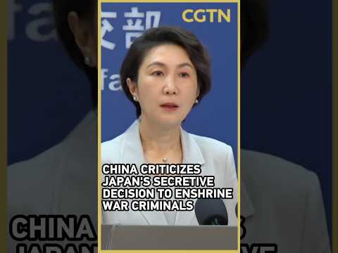 China criticizes Japan's secretive decision to enshrine war criminals