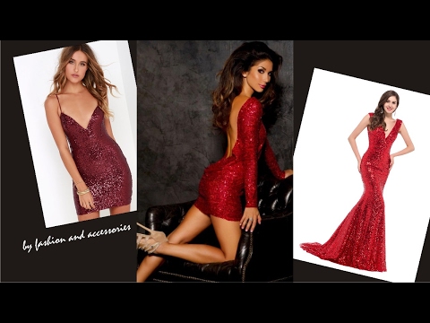Red Sequin Dress