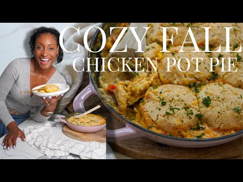 Delicious Chicken Pot Pie with Cheddar Bay Biscuits: MUST TRY