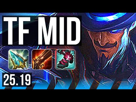 TWISTED FATE vs TRISTANA (MID) | EUW Master | 25.19