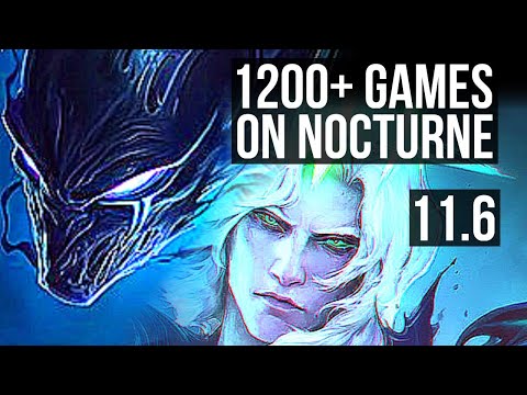 NOCTURNE vs VIEGO (MID) | 6/1/8, 2.1M mastery, 1200+ games | KR Master | v11.6