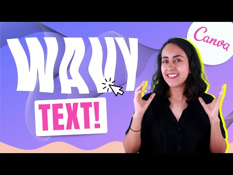 Canva How to create WAVY TEXT or DISTORTED TEXT in Canva | Canva Tricks 2021