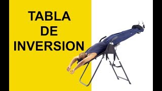Tratamiento de Hernia Discal y Ciatica Con Tabla de Inversion y Traccion Lumbar