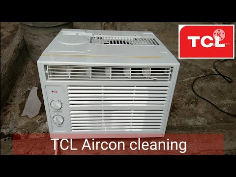 TCL window type 0.6 HP - Aircon cleaning