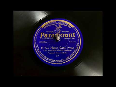 Red Nichols! "If You Hadn't Gone Away" Ben Selvin's Orch (Plaza, 1925)
