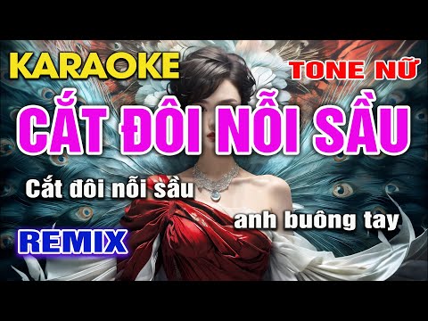 Karaoke Cắt Đôi Nỗi Sầu Remix Tone Nữ I Karaoke 2024 Hay Nhất I An Nhiên Karaoke