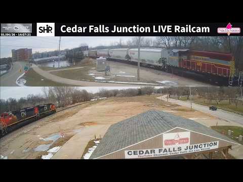 Live webcam view of Vías ferroviarias de Cedar Falls Junction
