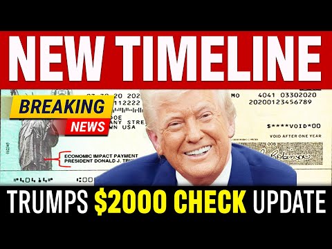 TRUMP SIGNED BILL! New $2000 Stimulus Check Timeline | PRESIDENT JUST REVEALED IT!