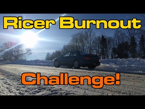 Ricer Burnout Challenge! - Teen Ricer YouTuber Callout