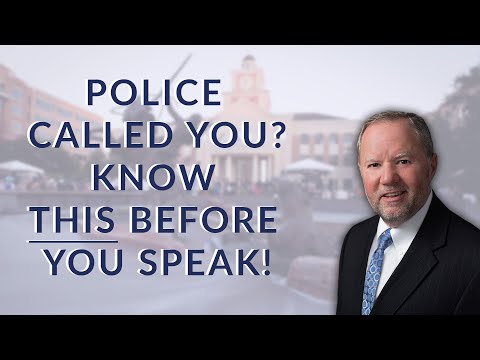The Police Want to Talk? Here’s What You MUST Know First!