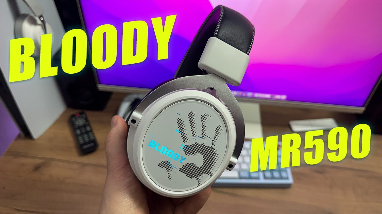 Навушники ігрові Bloody MR590 (Sport Black), колір чорний