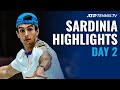 Musetti Headlines; Millman, Cecchinato Feature | Sardinia 2021 Day 2 Highlights