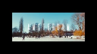 [ 13 Feb 2021 Amsterdam ] How "Amsterdammers" enjoy when canal gets frozen. 運河が凍ったアムステルダム市民の楽しみ方